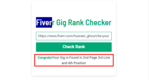 Fiverr Gig Rank Checker