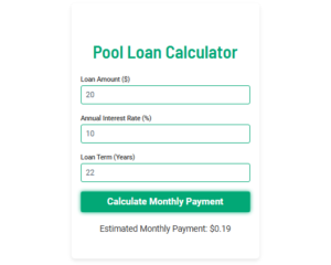 Pool Loan Calculator