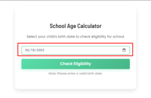 School age Calculator