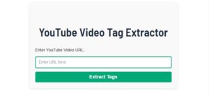 YouTube Video Tag Extractor
